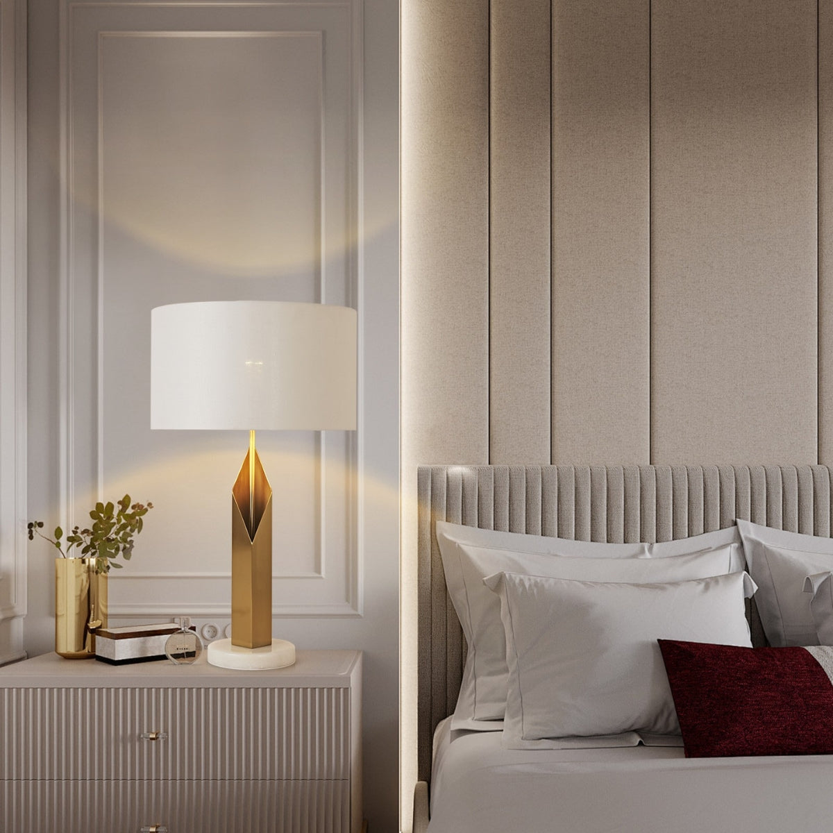 ModernGold_WhiteTableLampwithMarbleBase-9