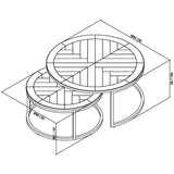 Moyvane Grey Round Nest of Coffee Tables - 6