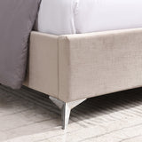 Muscat Fabric Bed Beige - 5