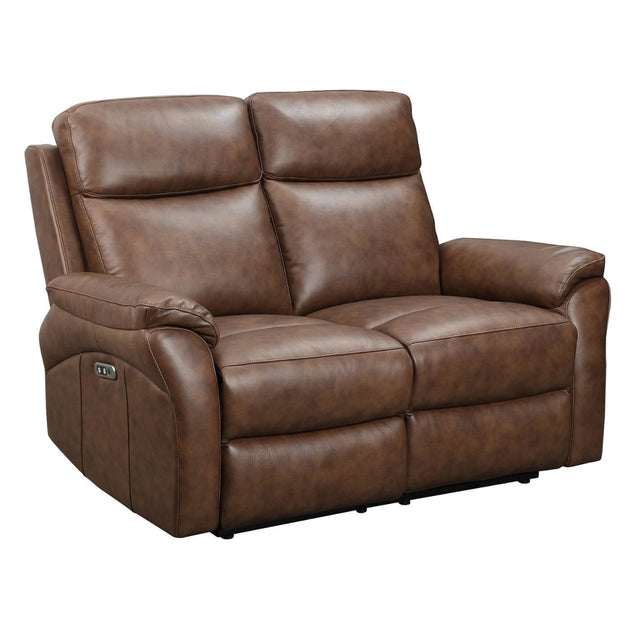 NathanBrownLeather2SeaterElectricReclinerSofa-1