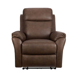 NathanBrownLeatherElectricReclinerArmchair-3