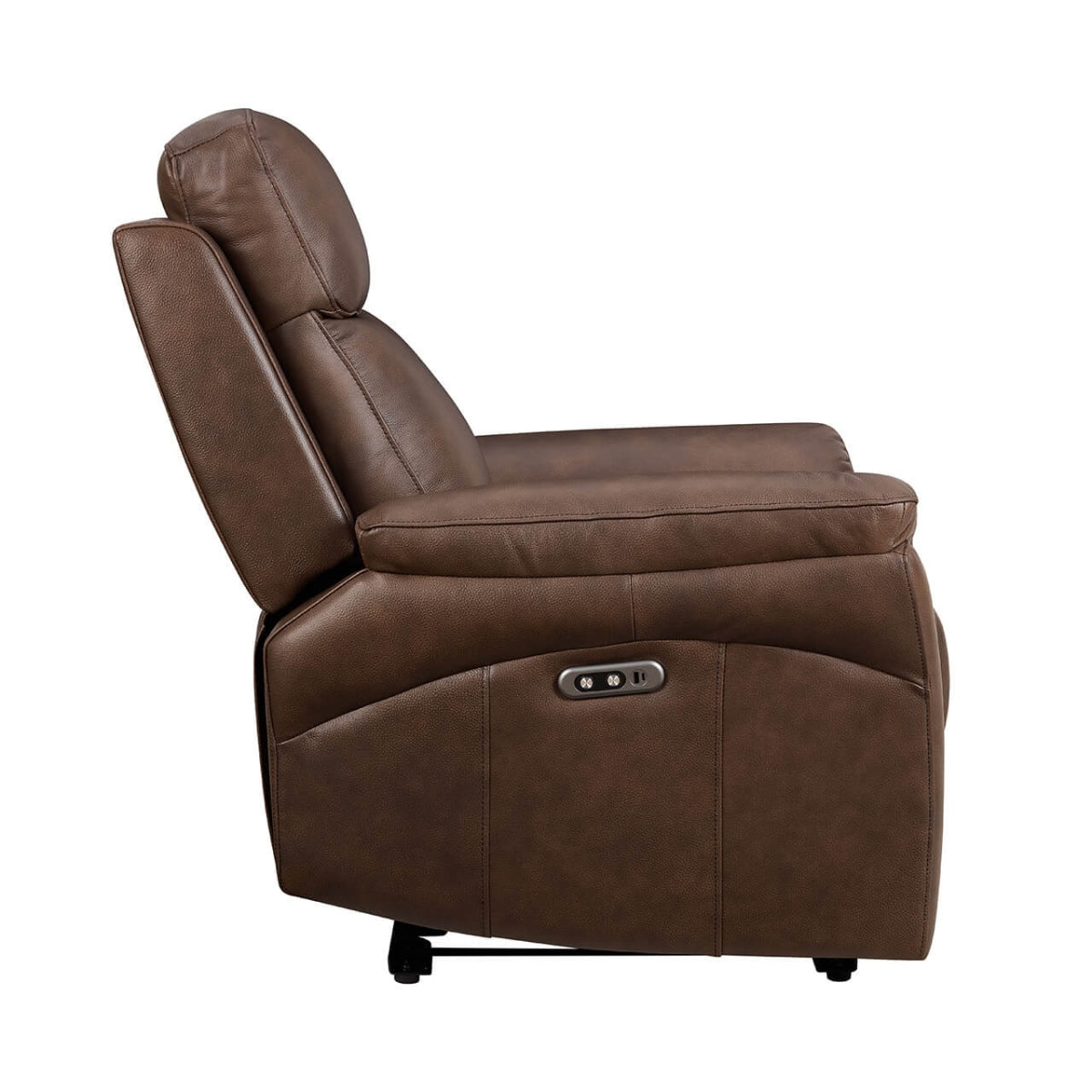 NathanBrownLeatherElectricReclinerArmchair-4