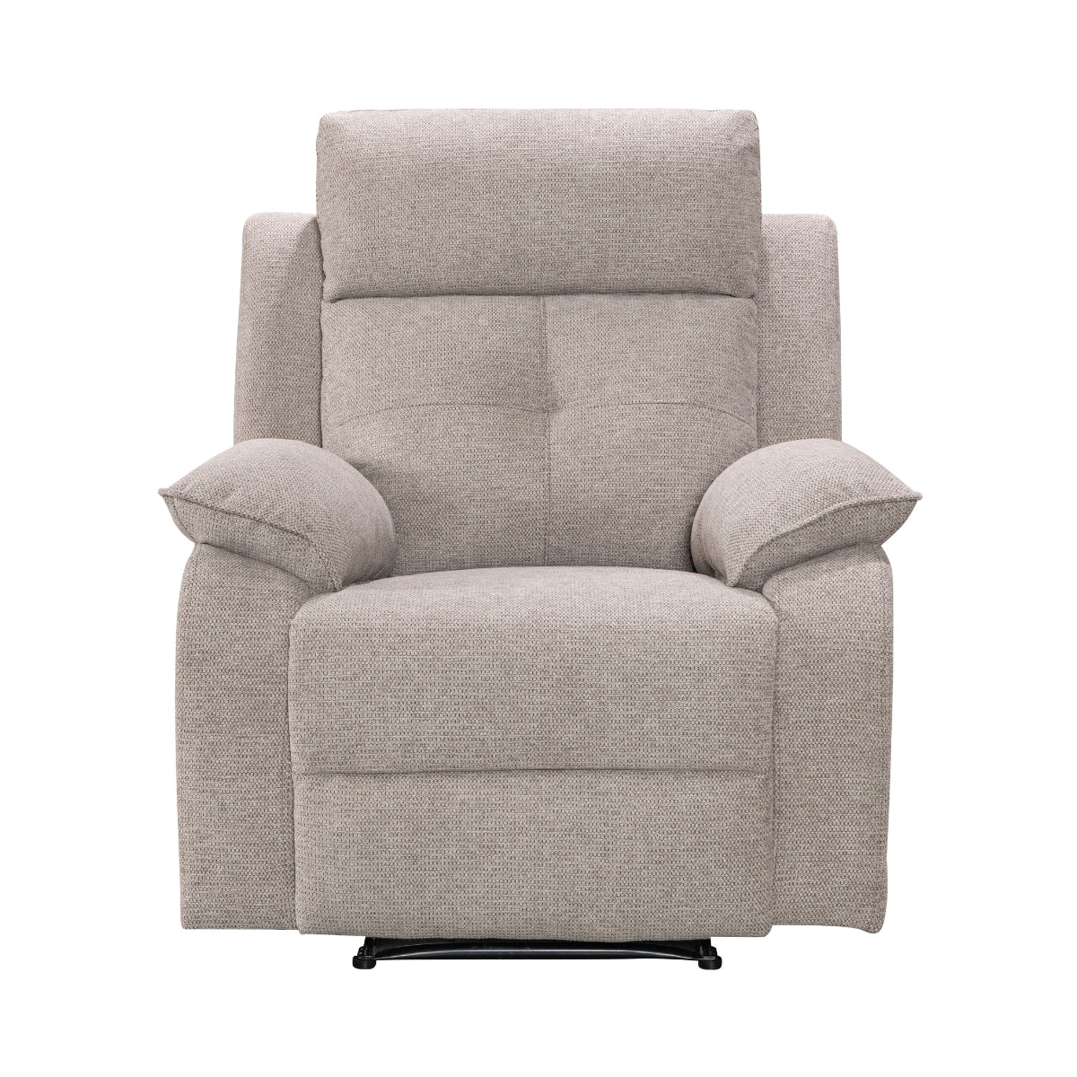 Nebula Light Brown Fabric Recliner Armchair - 3
