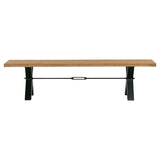 Nerida Dining bench seat oak with cross legs
