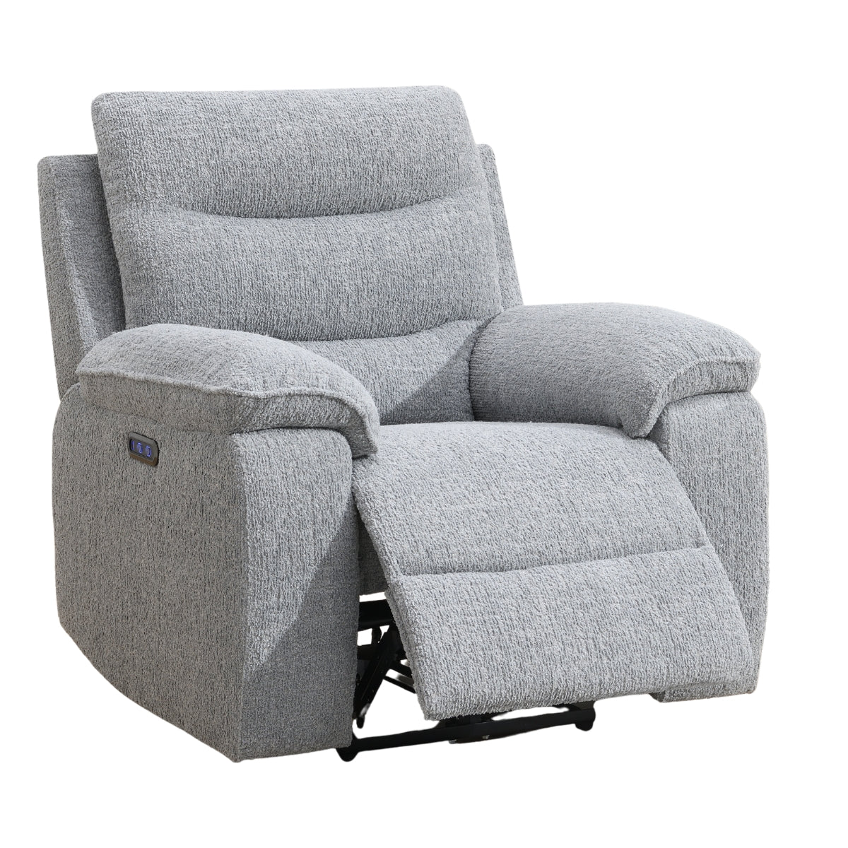 Nohoval Grey Electric Recliner Armchair - 1