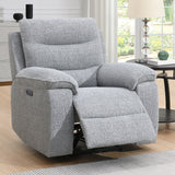 Nohoval Grey Electric Recliner Armchair - 2
