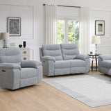 Nohoval Grey Fabric 2 Seater Electric Recliner Sofa - 3