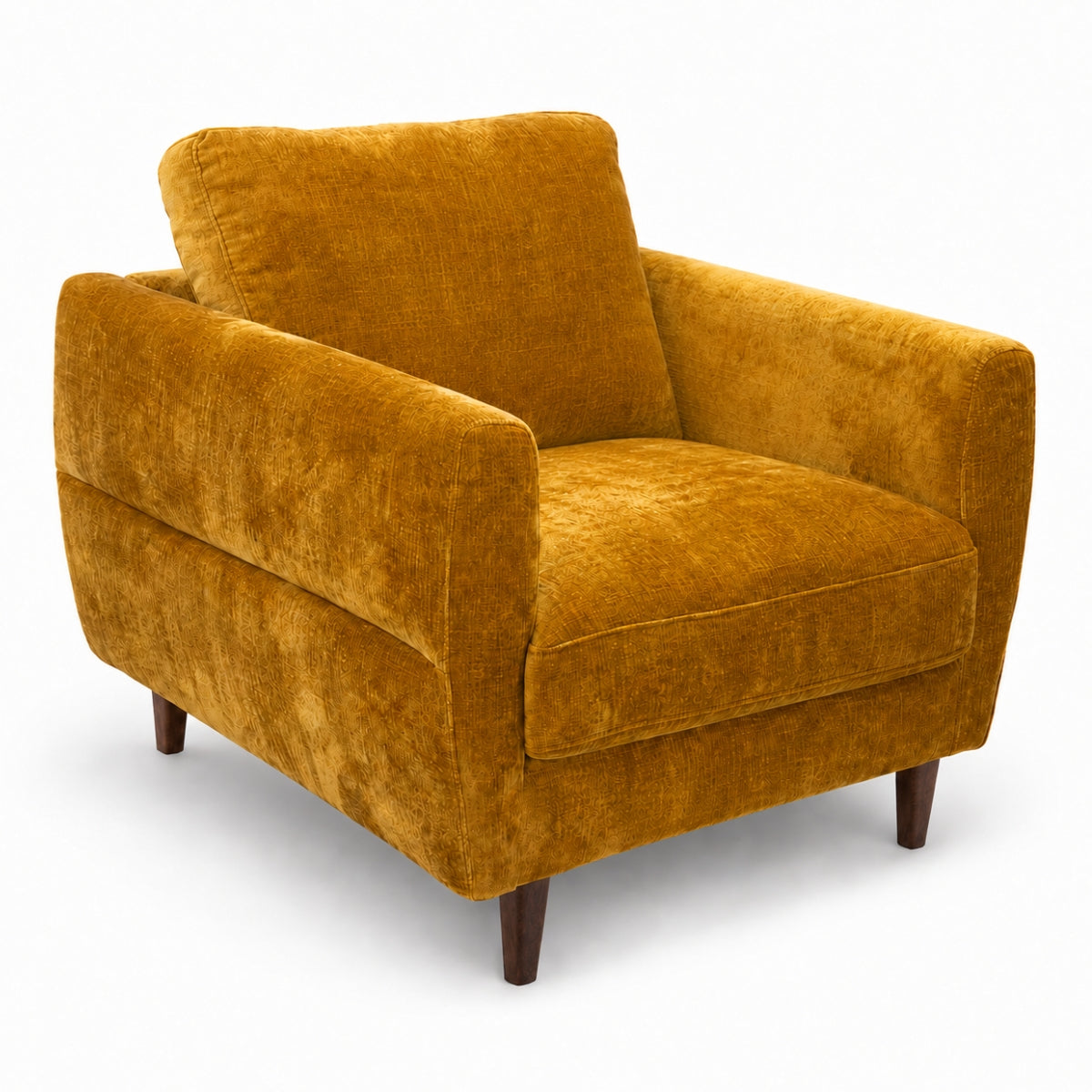 Oracle Plush Velvet Golden Armchair