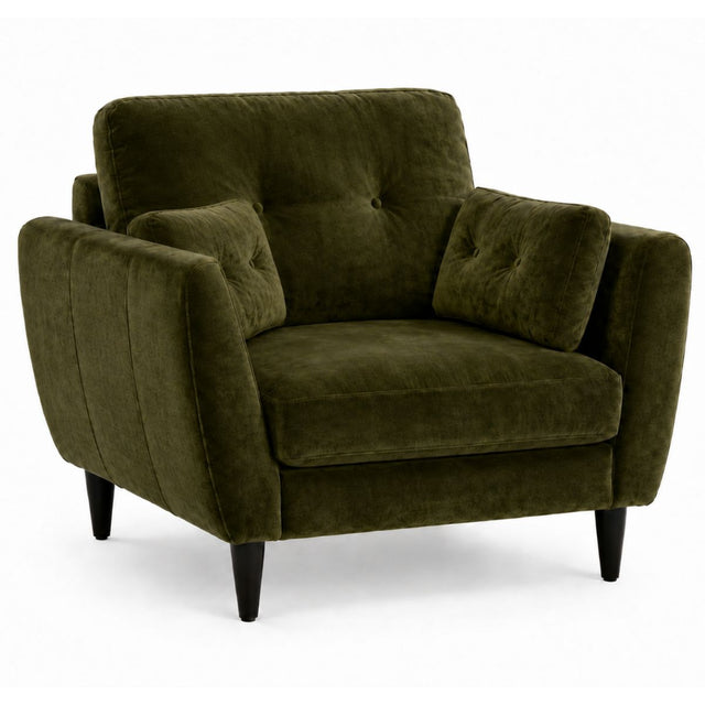 Pegasus Green Velvet Armchair