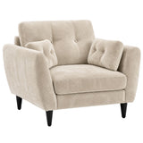 Pegasus Beige Fabric Armchair