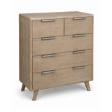 Radcliffe Washed Oak 5 Drawer Chest - 1