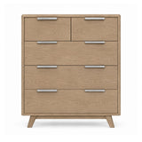 Radcliffe Washed Oak 5 Drawer Chest - 2