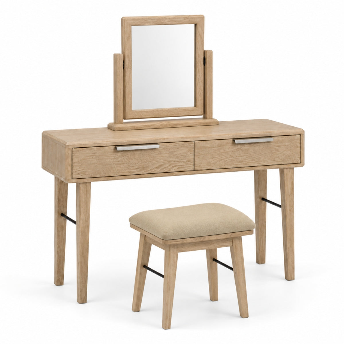 Radcliffe Washed Oak Dressing Table Set - 1