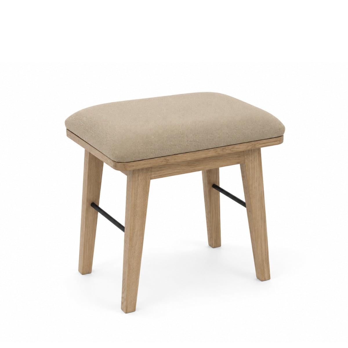 Radcliffe Washed Oak Dressing Table Stool - 1