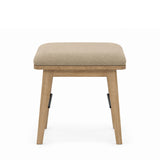 Radcliffe Washed Oak Dressing Table Stool - 2