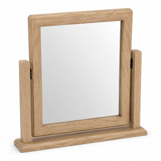 Radcliffe Washed Oak Vanity Mirror - 1