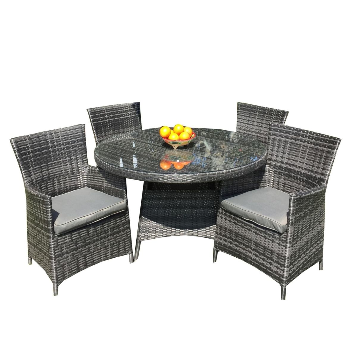Rhodes 5 Piece Rattan Garden Furniture Set