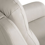 Rosslare Leather Electric Recliner Armchair Beige - 5