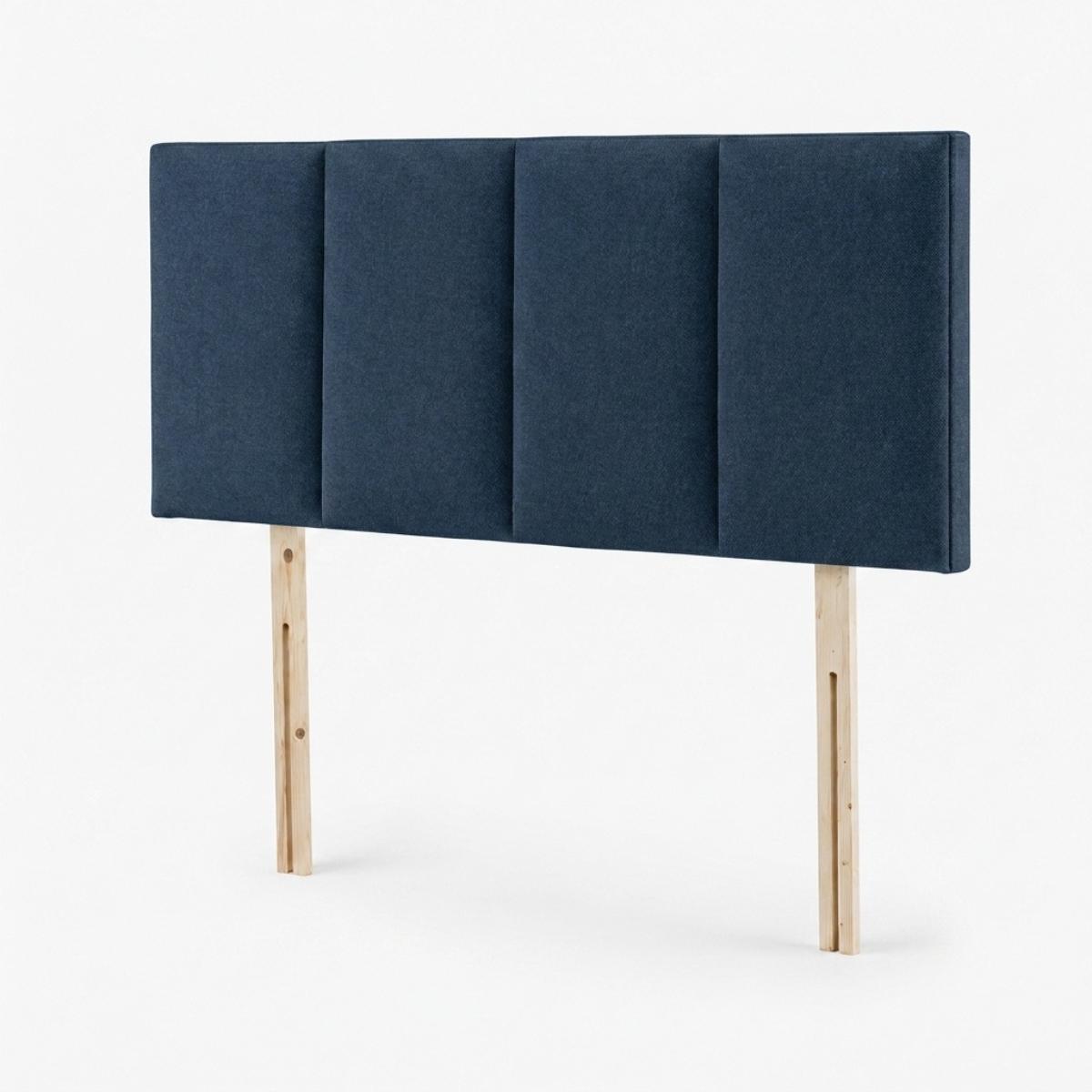 Ruby Navy Fabric Standard Height Headboard
