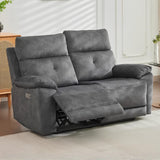 SadlerDarkGreyFabric2SeaterElectricReclinerSofa-2