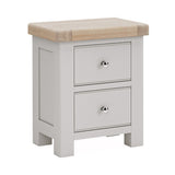 Santana Grey Oak Bedside Table - 1