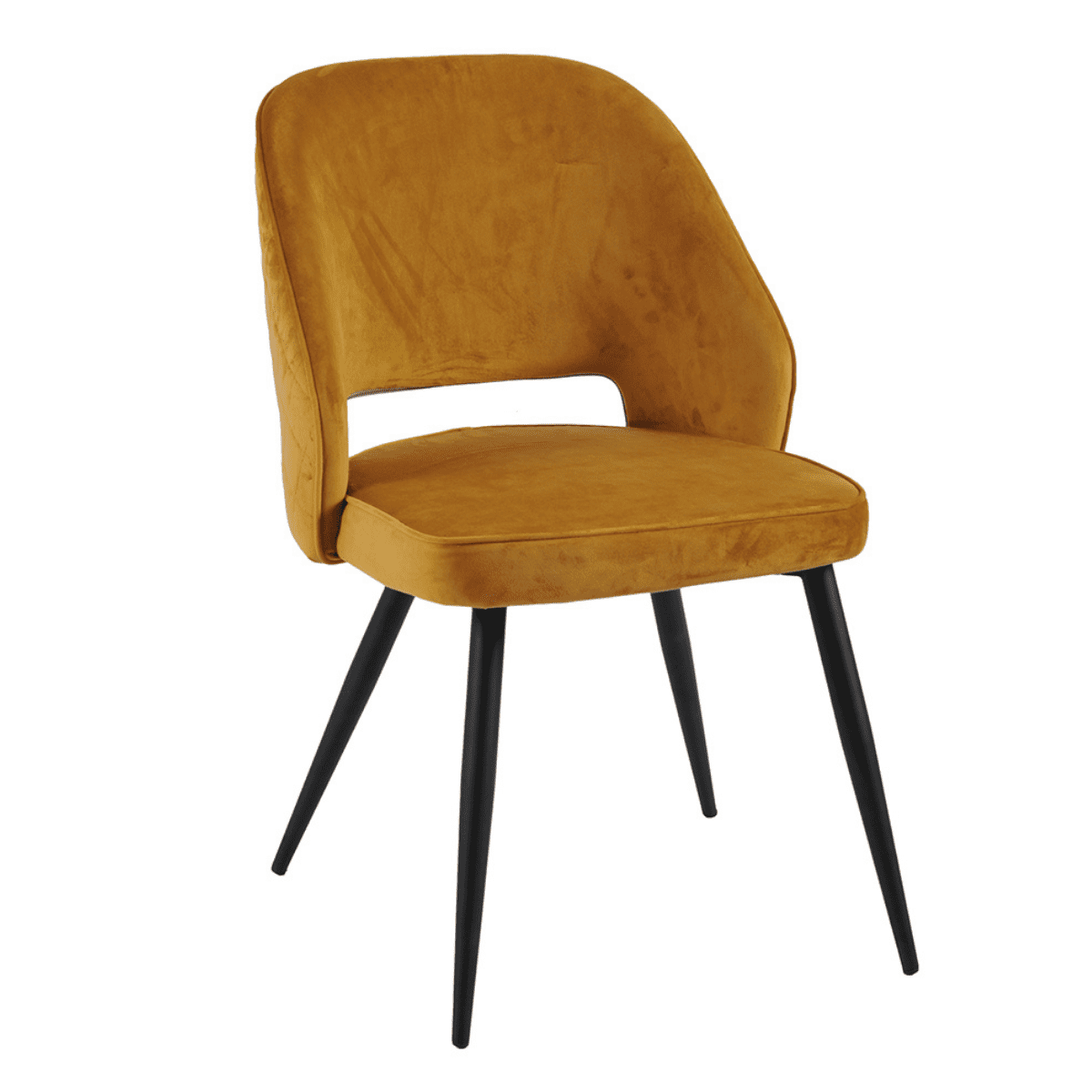 Santry Grey Velvet Dining Chair - 3