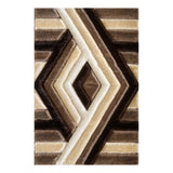 SaturnBeigeandBrownDiamondPatternRug-1