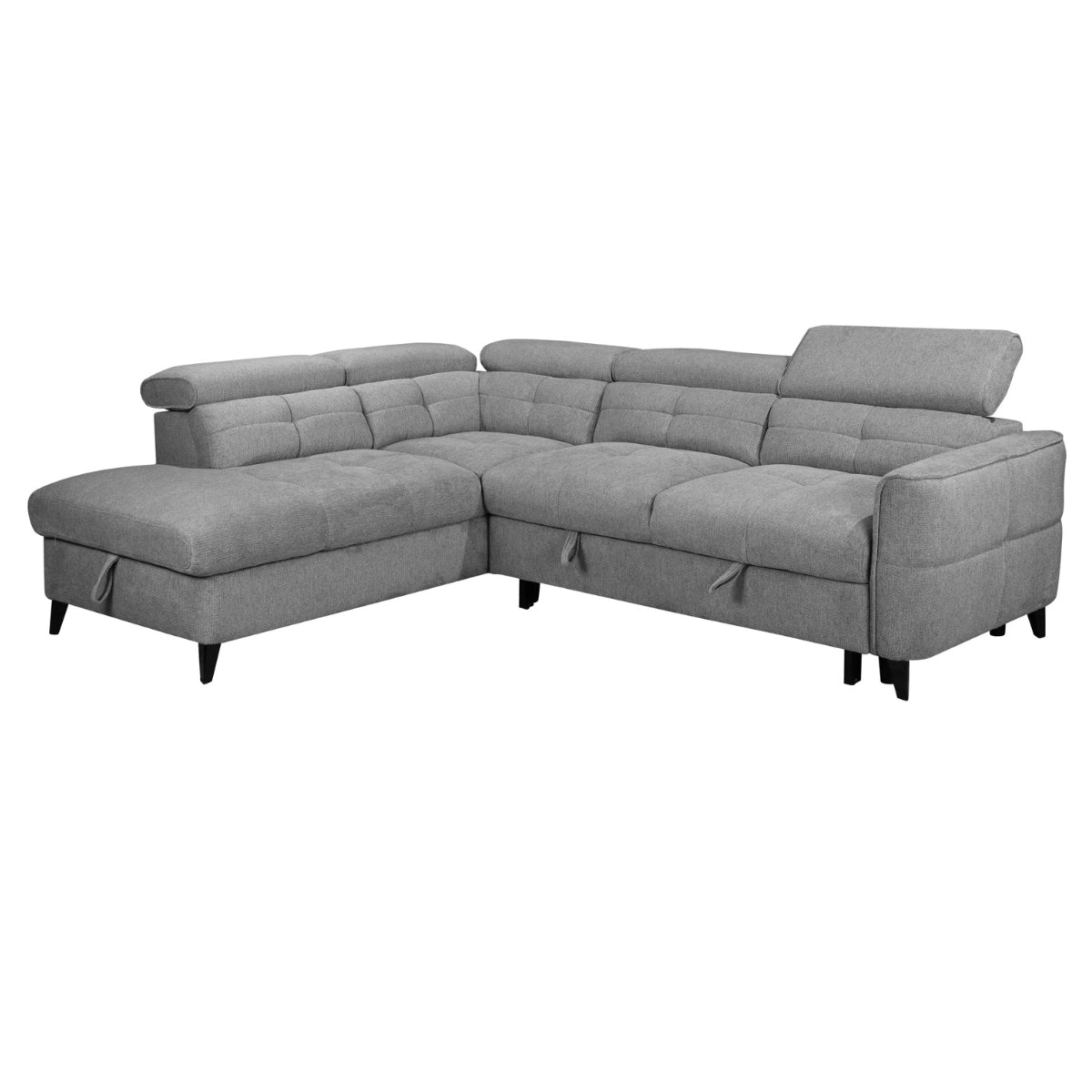 Schull Grey Fabric Sofa Bed LHF - 1