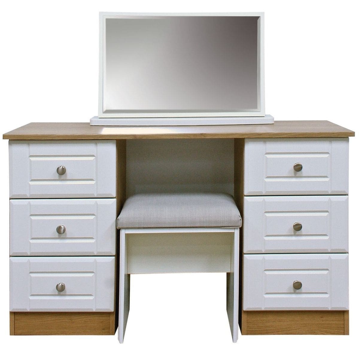 Oak and Ivory Dressing Table
