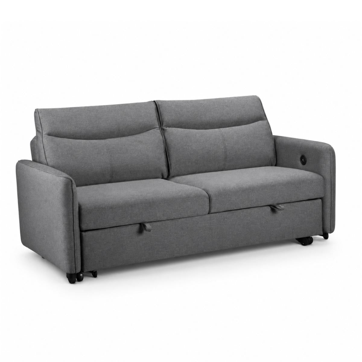 Sheila 2 Seater Sofa Bed in Light Grey