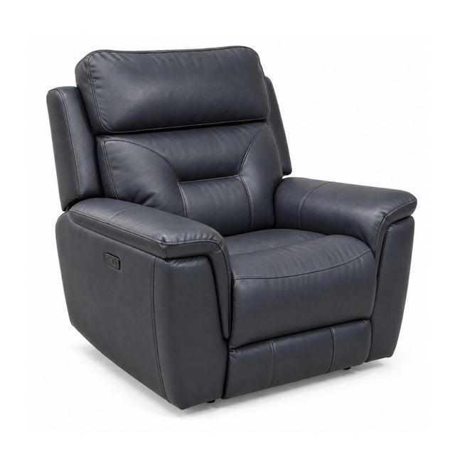 Solenne navy armchair.