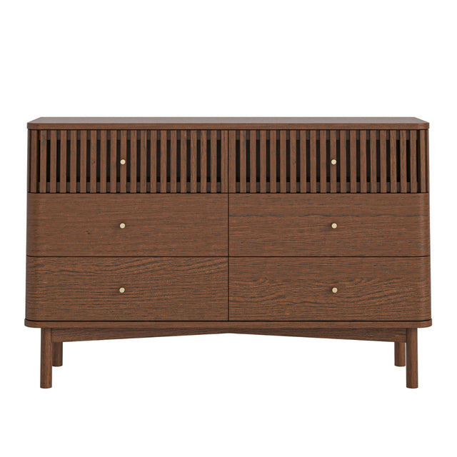 StanfordBrownOak6DrawerChest-1