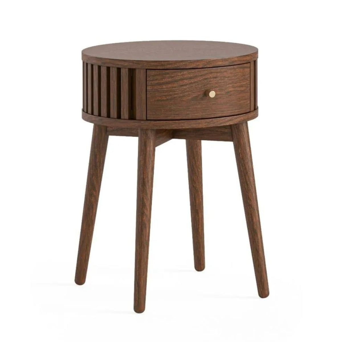 StanfordDarkOakRoundSideTable-1