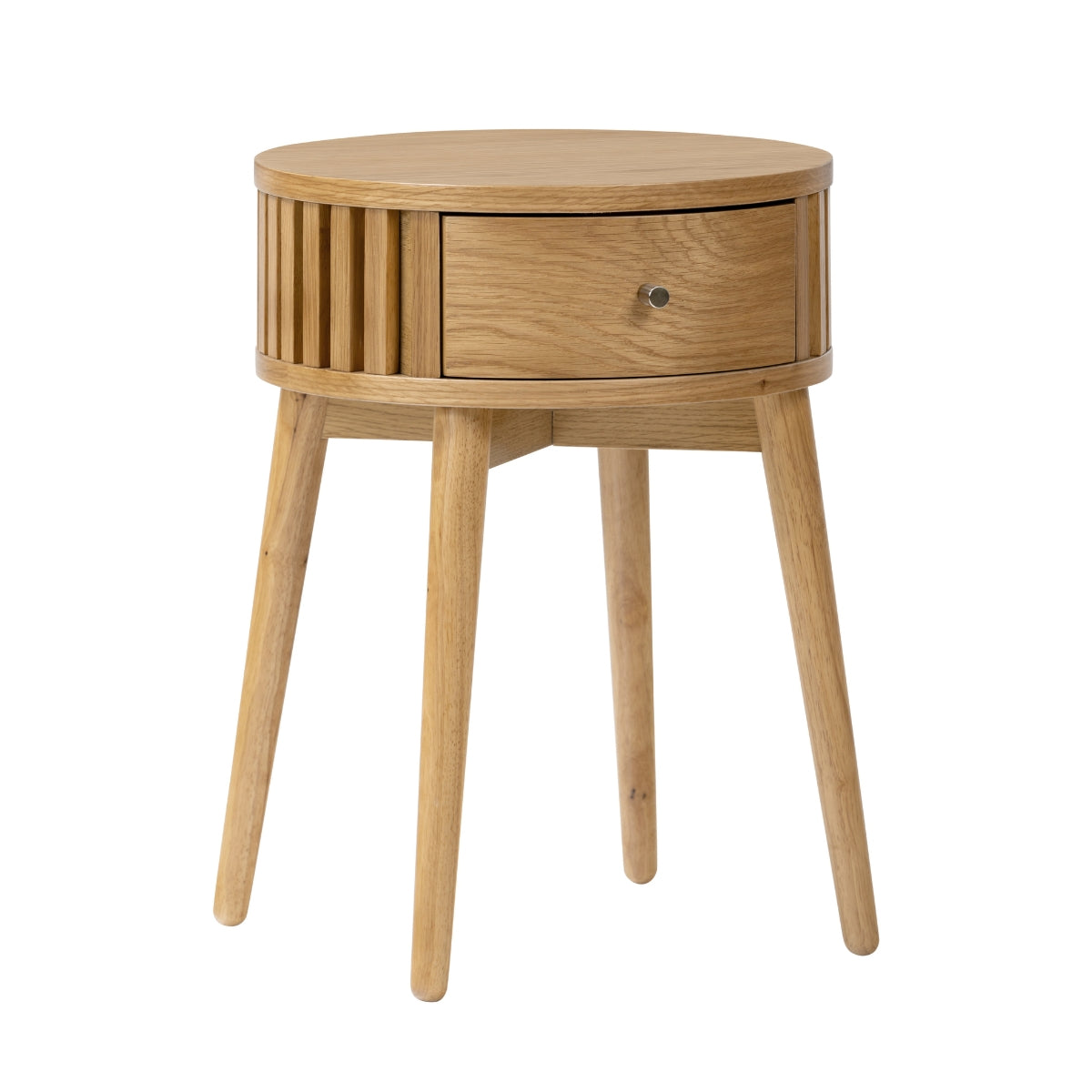 StanfordOakRoundSideTable-1