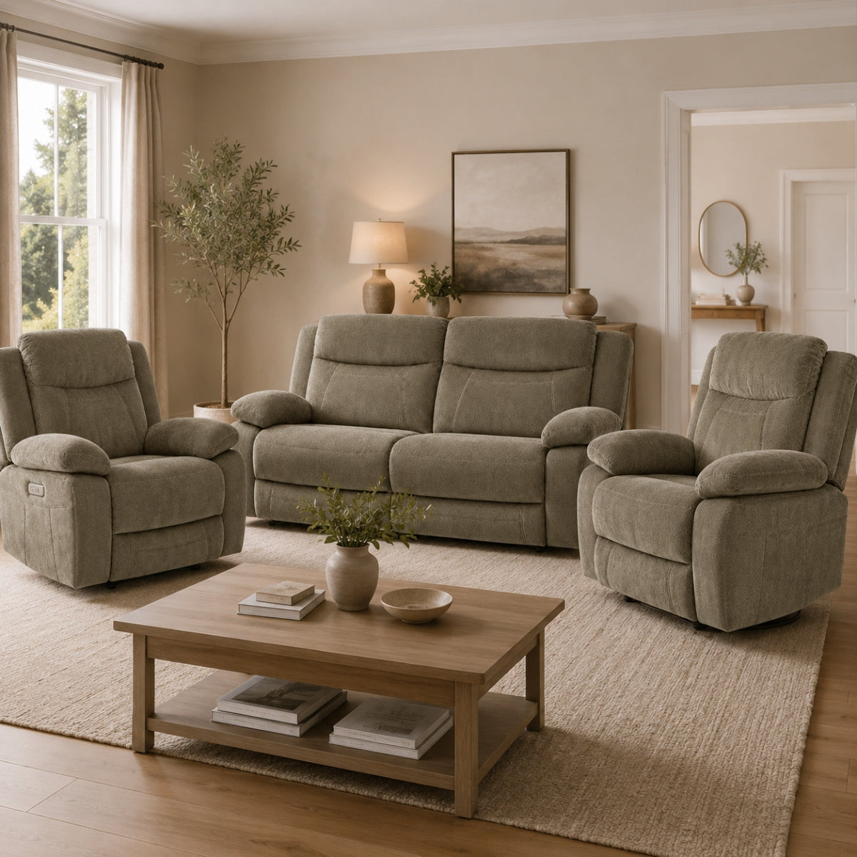 Thalia 3 Piece Sofa Set