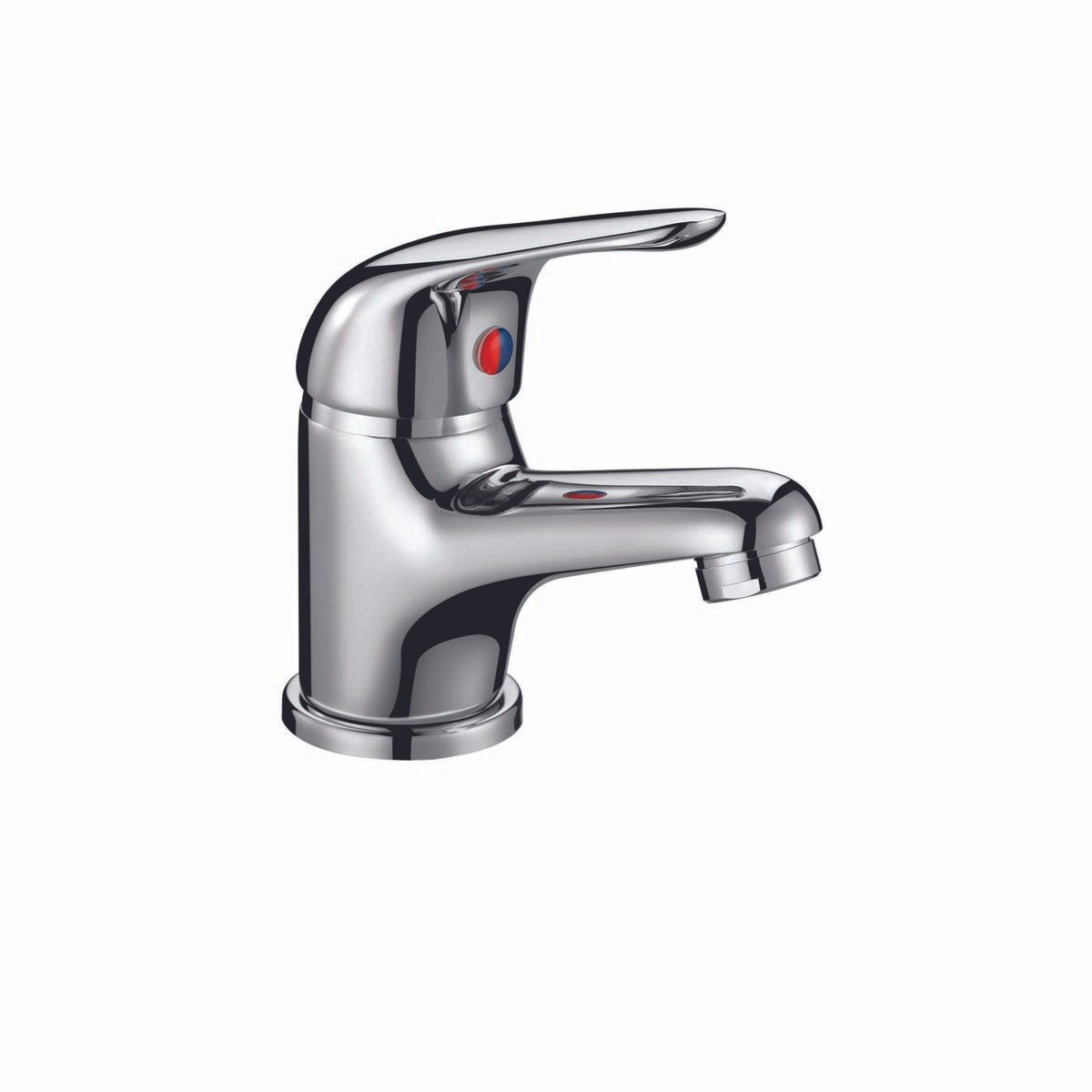 Tidy Chrome Mono Basin Mixer with Push Waste - 1