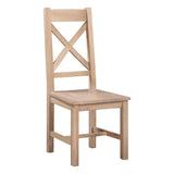 Tilman cross back oak dining chair