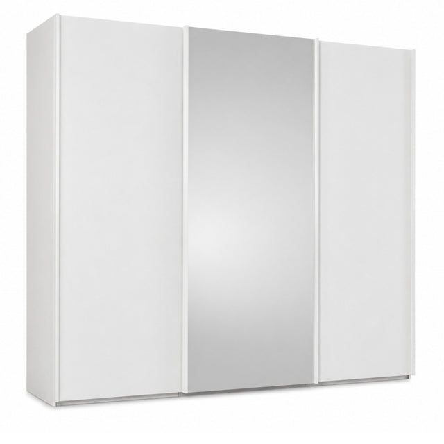 Trixie white wardrobe with three doors on a white background