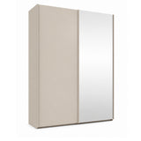 Trixie 2M slide robe with 1 solid door and 1 mirrored door