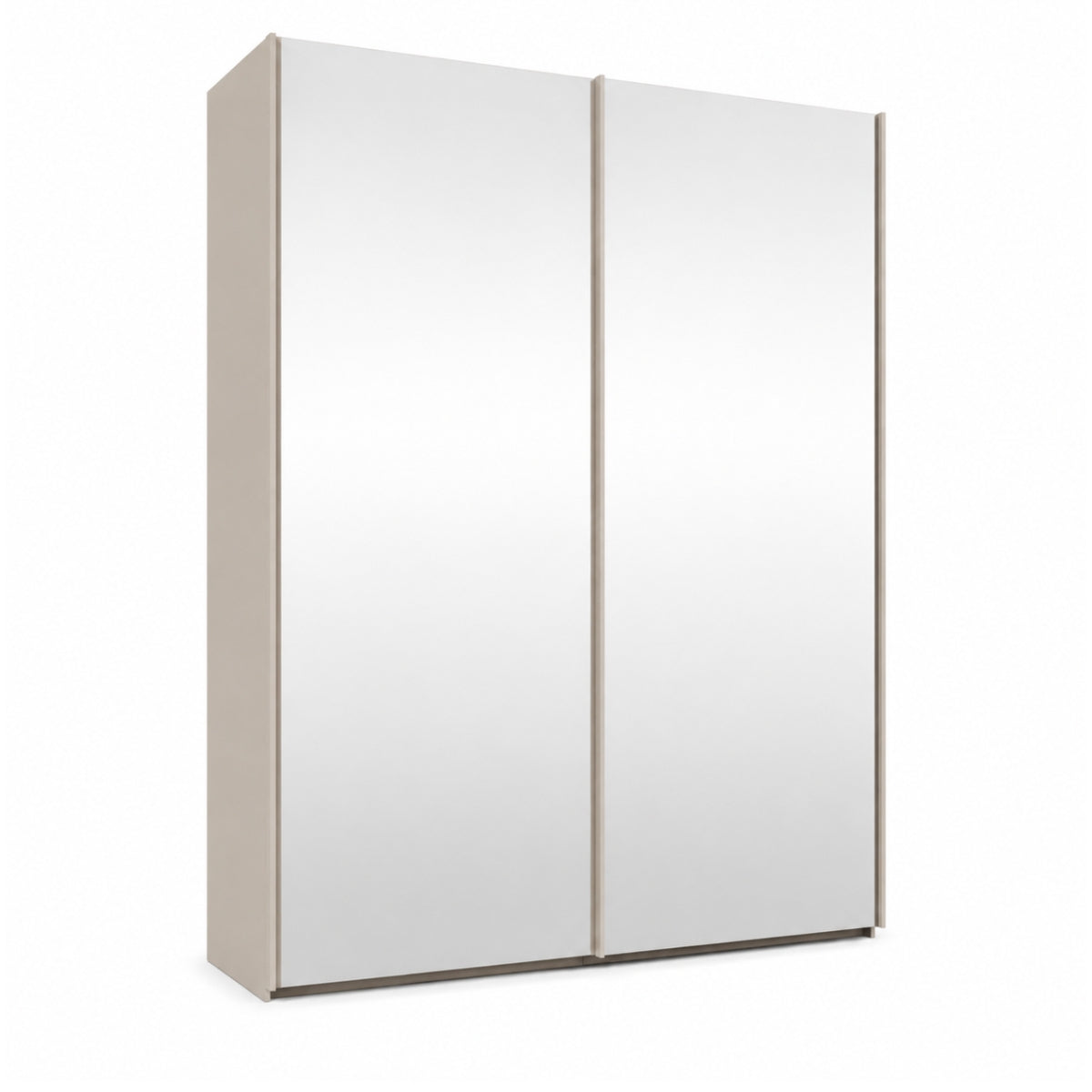 Trixie beige wardrobe with two doors on a white background