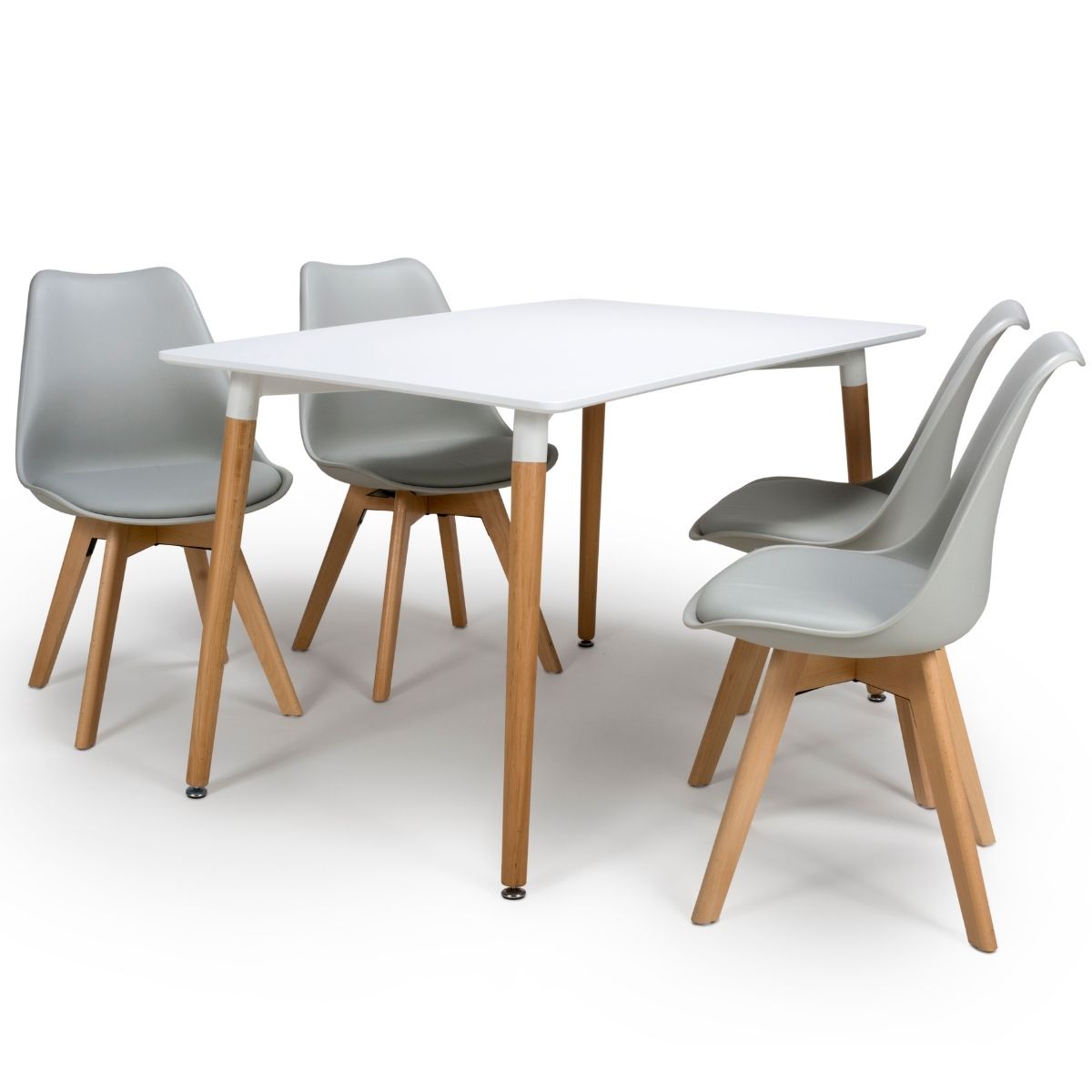 URB-120-WH - Ultra Small Rectangular White Dining Table 1.2M - 4