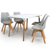 URB-120-WH - Ultra Small Rectangular White Dining Table 1.2M - 4