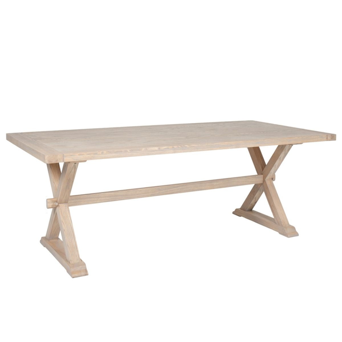 Oak Trestle Dining Table