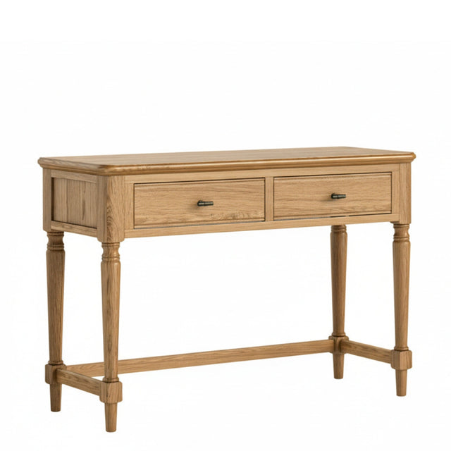 Vanya Oak 2 Drawer Dressing Table - 1