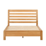 Vardon Oak Low Profile Bed Frame 4f6 Bed 2