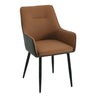 Velma Two Tone Dining Chair Dark Grey Back - 1