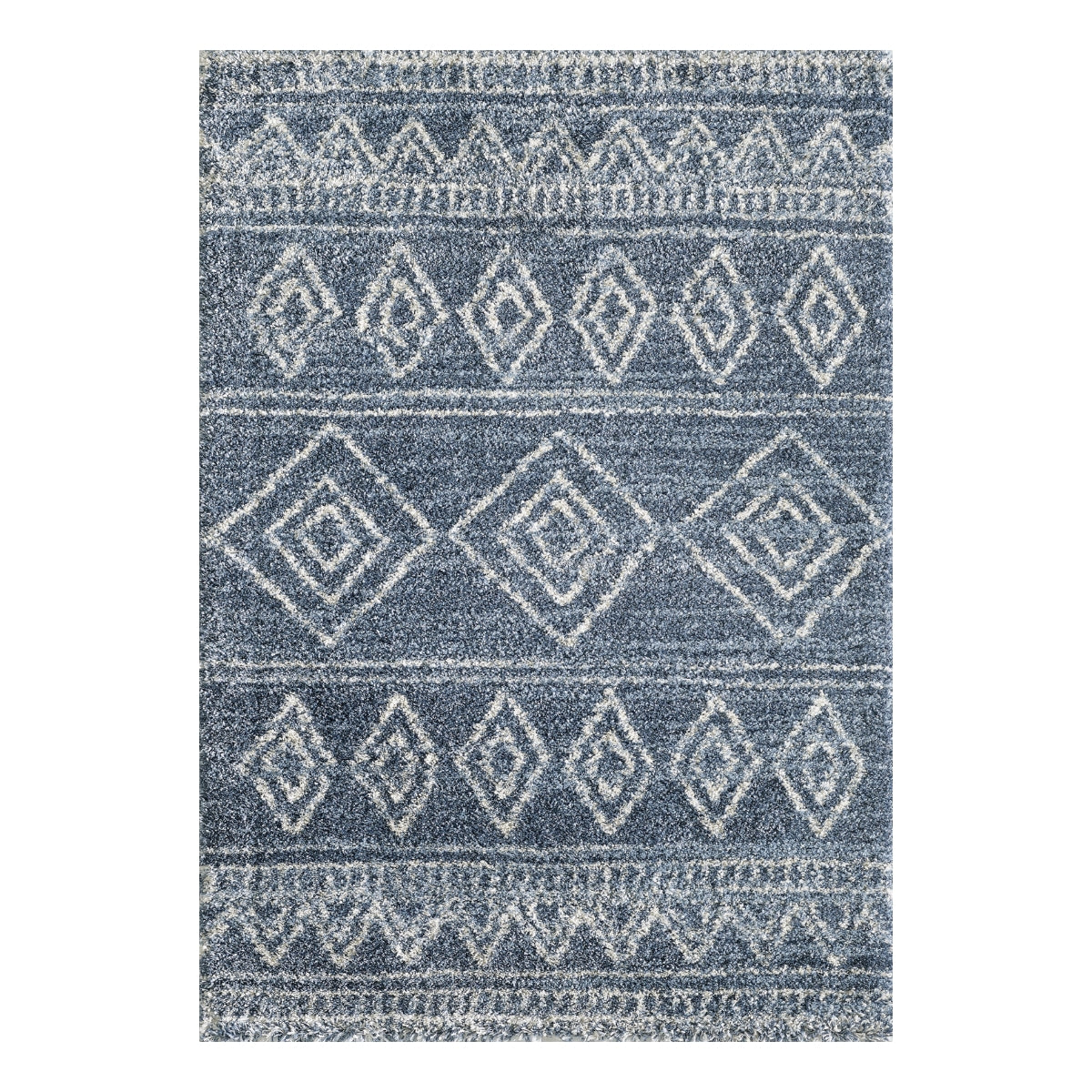 VeniceBlueDiamondDesignPlushRug-1