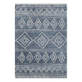 VeniceBlueDiamondDesignPlushRug-1