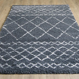VeniceGreyDiamondPatternRug-2