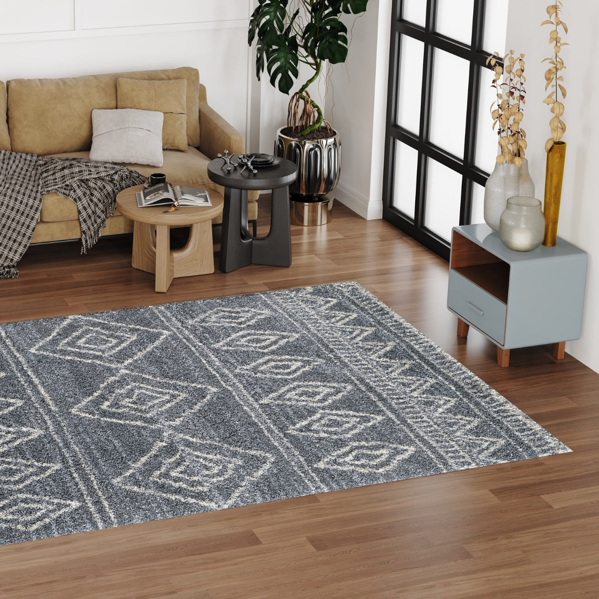VeniceGreyGeometricRug-6